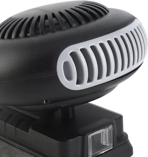 Vista 6 de lyrlody Ventilador de calentador portátil alimentado por batería 18V iones de litio 2 ajustes de temperatura 30-80 Calentador eléctrico compacto