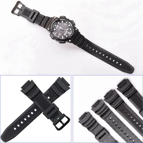 Vista 7 de Lijinlan Correa de reloj de repuesto de resina para hombre Casio AE-1000W AE-1200 AE-1300 AEQ-110W AQ-S800W MRW-200H SGW-300H SGW-400H W-216H W-218H