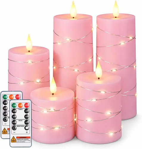 Vista 19 de Homemory Luces LED brillantes de calabaza de Halloween con control remoto y temporizador, luces de linterna Jack O' funciona con pilas para Naranja