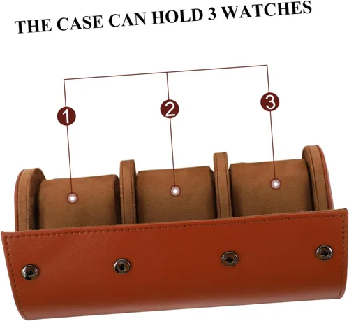 Vista 5 de Holibanna 3 Reloj Caja de Almacenamiento Correa Padre