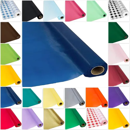 Vista 9 de DIY Craft - Rollo de plástico negro para mesa de banquete, 300 pies de largo (26 colores)