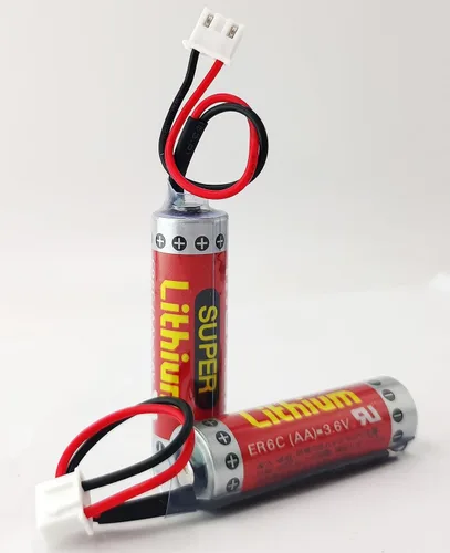 Vista 3 de MAXELL ER6C AA 3.6V 1800mAh PLC Batería para FX F2-40BL con enchufe (paquete de 5)