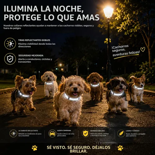 Vista 4 de Sanwuta - 12 collares reflectantes para cachorros, nailon ajustable a