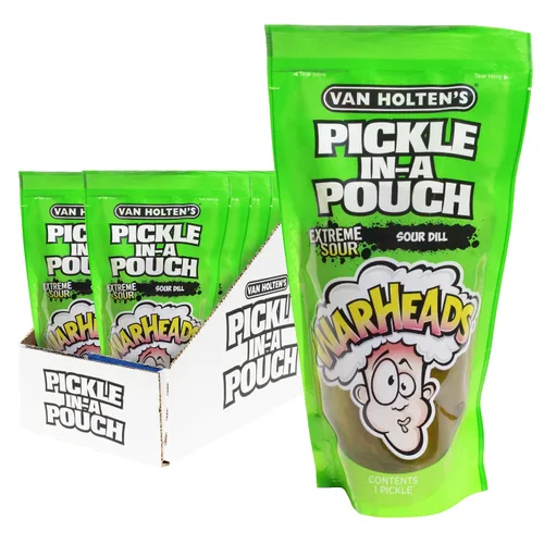 Vista 8 de Van Holten's Pickles - Eneldo Jumbo Pickle-In-A-Pouch - Paquete de 6 Eneldo clásico en una bolsa resellable, aperitivo estable, sin gluten, sin