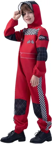 Vista 3 de Disfraz de corredor para niños, rojo