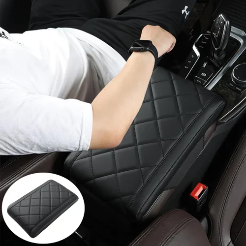 Vista 7 de Funda para reposabrazos de consola de coche mejorada con bolsillo de almacenamiento, cojín de reposabrazos de coche de espuma viscoelástica cómoda