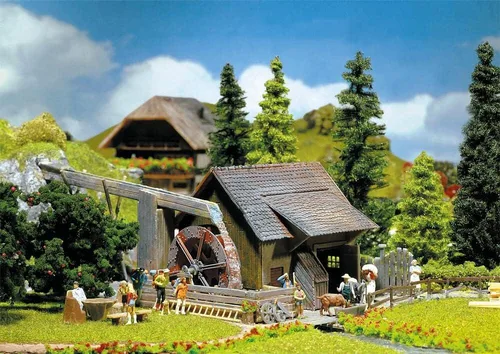 Vista 2 de Faller 130225 Molino con rueda hidráulica con bomba HO Scale Kit de construcción