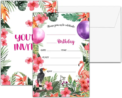 Vista 5 de Invitaciones para fiesta de primer cumpleaños, invitaciones de cumpleaños con purpurina de globo, invitaciones de cumpleaños de doble cara