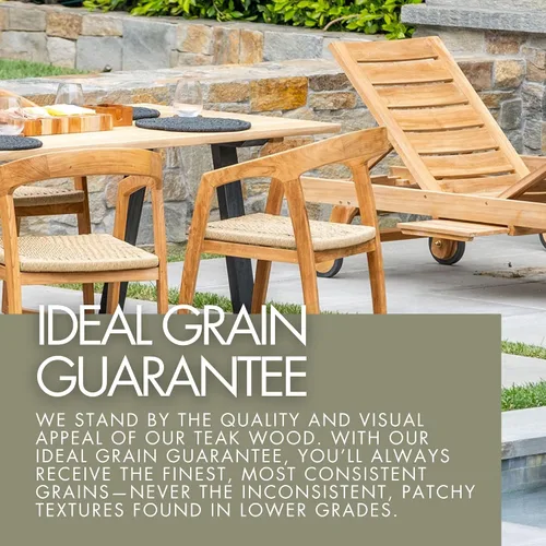 Vista 6 de Nordic Teak - Tapete de Cuerda de Madera de Teca 100% Maciza - Para Uso Interior y Exterior - Plataforma de Madera Antideslizante para Sauna