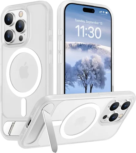 Vista 251 de Funda para iPhone 11 con compatibilidad magnética, [Soporte invisible incorporado][Compatible con MagSafe]
