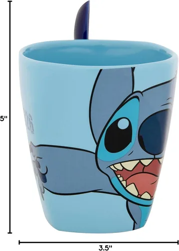 Vista 6 de Jerry Leigh Lilo & Stitch 626 - Taza de 11 oz con cuchara