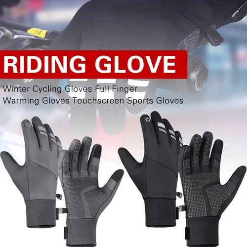 Vista 3 de PHILISENMALL Men Women Winter Gloves Unisex Touchscreen Bike Outdoor Sports for Men Women Glove