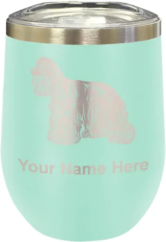 Vista 29 de LaserGram Vaso de vino de acero inoxidable de doble pared, grabado personalizado incluido (negro)