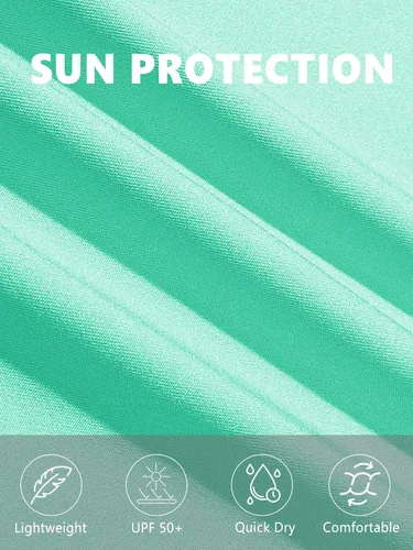 Vista 6 de TACVASEN Polo de manga corta con cuello en V para mujer, con protección solar UPF 50+, secado rápido, para golf