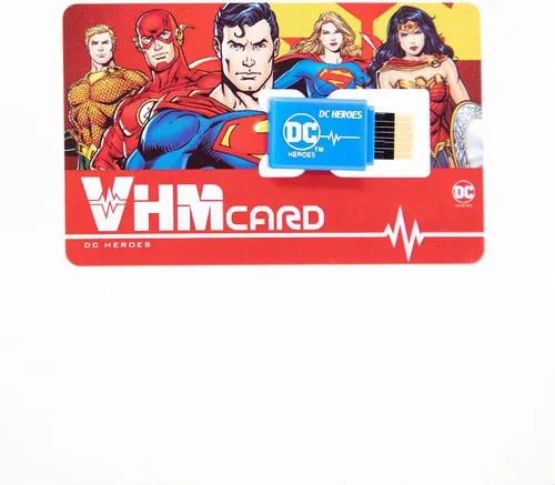 Vista 2 de BANDAI - Paquete de tarjetas de memoria DC coleccionables, tema de superhéroe Paquete de tarjetas de memoria - DC Characters