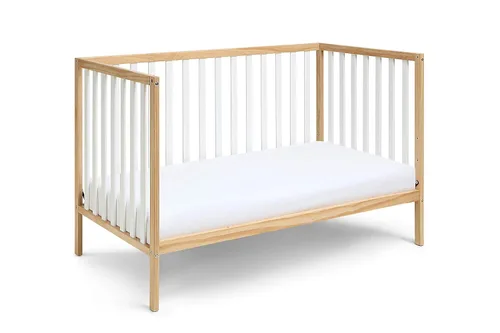 Vista 3 de Baby Cache Deux Remi Island Cuna convertible 3 en 1 (Do Re Me) Natural y Blanco