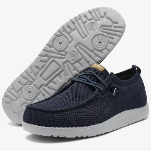 Vista 8 de 1TAZERO Zapatos casuales para hombre con plantillas de soporte de arco, mocasines para fascitis plantar