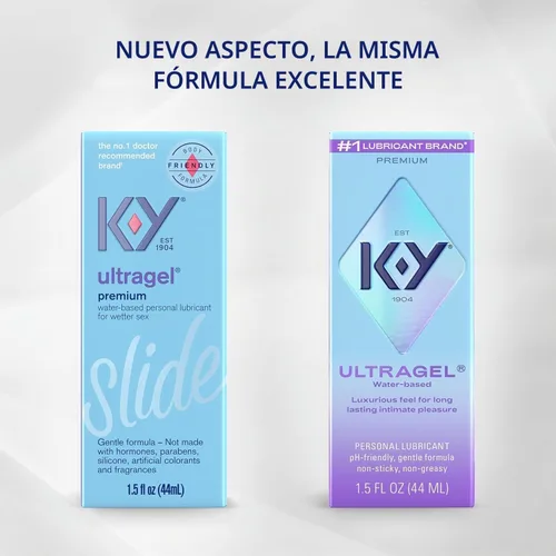 Vista 8 de Lubricante personal Ultragel K-Y - 1.5 oz, paquete de 3