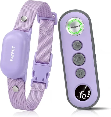Vista 12 de PATPET Collar de choque para perros – Collar de entrenamiento de perros de 4000 pies con control remoto, IPX7 impermeable 4 modos