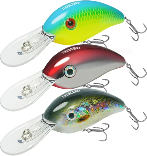 Vista 9 de TRUSCEND Swimmax para agua dulce y salada, señuelos de pesca realistas para lubina, trucha, crappie, lucio, lucio, salmón azul, cebos para lubina