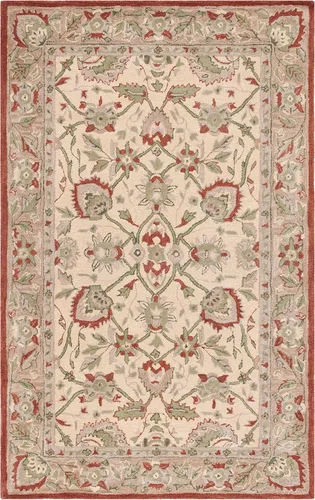 Vista 15 de SAFAVIEH Antiquity Collection - Alfombra decorativa de 3 x 5 pies, color marfil y beige, hecha a mano, lana tradicional, ideal para zonas de alto