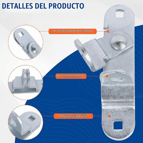 Vista 3 de Fuoequl Cerrojo de puerta de remolque para pestillo de puerta de remolque de carga y piezas de puerta de remolque cerradas