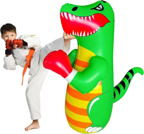 Vista 11 de 48 in Punching Bag for Kids, Free Standing Inflatable Dummy, Inflatable Punching Bag, De-Stress Boxing Bag for Kid