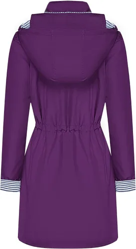 Vista 2 de BBX Lephsnt Impermeable ligero para mujer. Impermeable para actividades en exteriores.