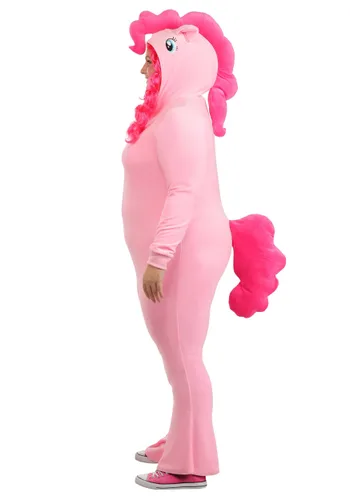 Vista 3 de Disfraz de Mujer Pinkie Pie de My Little Pony Talla Plus Multicolor