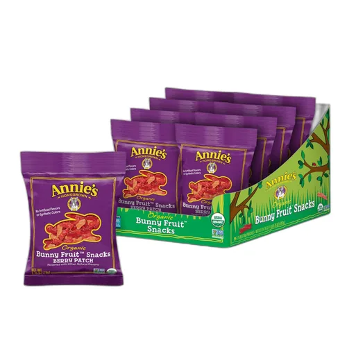 Vista 14 de Bocadillos Orgánicos Building Blocks de Annie's con Sabor a Fruta, Sabores de Frutas Variados, Sin Gluten, 10 Bolsas, 7 oz Formas de bloques
