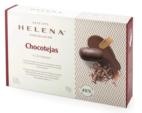 Vista 4 de HELENA Chocolatier Tejas y Chocotejas (Mezcla de CHOCOTEJA Y TEJA, 6 PACK)