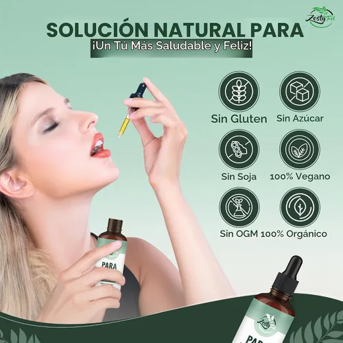 Vista 2 de para Purge 8 en 1 gotas líquidas – Soporte de limpieza de parásitos para adultos – Ajenjo, nogal negro, aceite de orégano, ajo, semillas de calabaza
