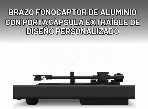 Vista 5 de Victrola Hi-Res Onyx - Wireless Bluetooth Turntable with aptX - Black