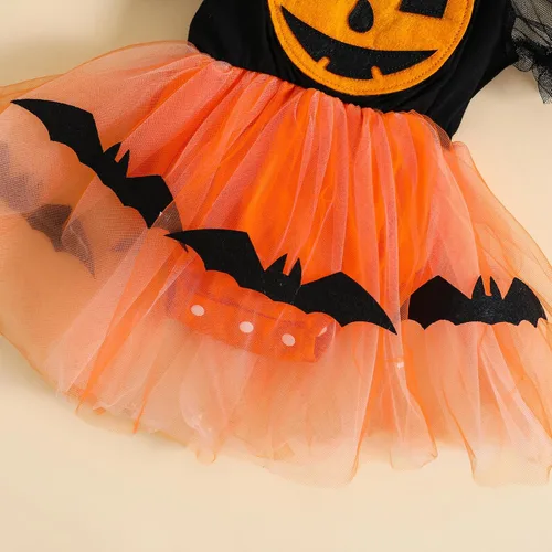 Vista 5 de Conjunto de 2 piezas para bebé recién nacida, con volantes, para Navidad, Halloween