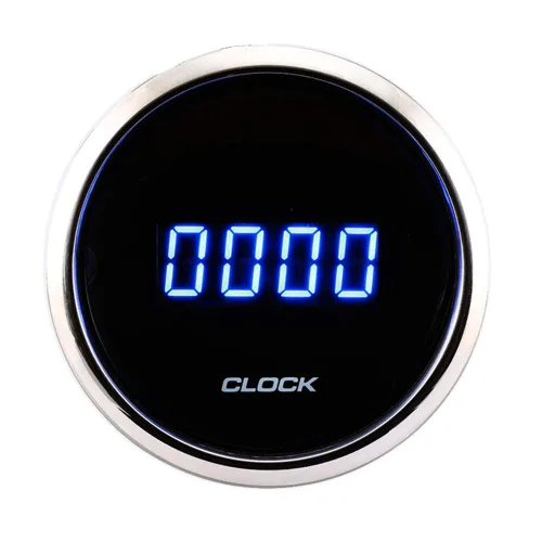 Vista 9 de MOTOR METER RACING Serie MGS 52mm 2-1/16" Medidor de Reloj Eléctrico 0~12 Horas Formato Dial Negro LED Blanco Retroiluminado Impermeable 0~12 Hour