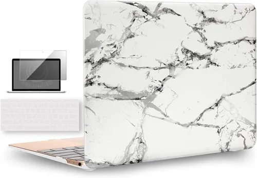 Vista 46 de UESWILL Funda rígida mate 3 en 1 compatible con MacBook de 12 pulgadas con pantalla Retina modelo A1534 + funda de teclado y protector de pantalla