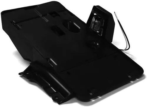 Vista 7 de G008JP - Soporte para matrícula trasera negra con lámpara para Jeep Wrangler JK 2007-2016 Soporte de montaje para matrículas