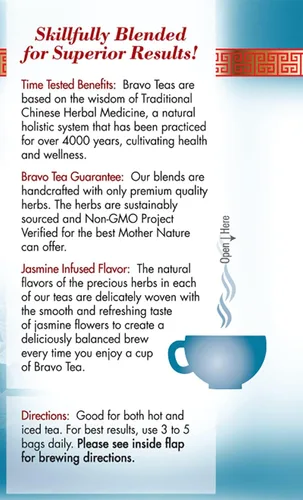 Vista 6 de Bravo Tea Bye Cough - Té de hierbas sin cafeína, 20 bolsas de té, 6