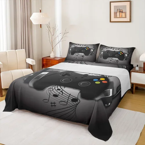 Vista 48 de Juego de sábanas de 3 piezas con diseño abstracto de estrellas y sol para niños, diseño de luna y sol, para niños y adultos, diseño de árbol