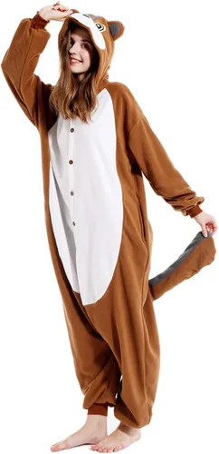 Vista 5 de vavalad Adult Animal Onesie Pajamas Cosplay Animal Homewear Halloween Costume for Women Men