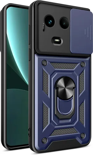 Vista 27 de Compatible con Tecno Pova Neo 2 Bracket Shell, con cubierta deslizante para lente de cámara compatible con Tecno Pova Neo 2 LG6n Case Negro