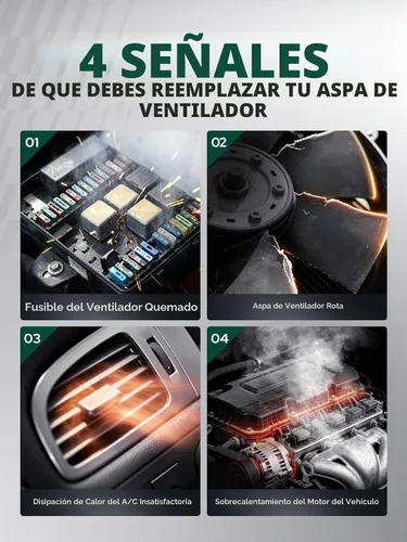 Vista 6 de Cuchilla de ventilador de refrigeración para Infiniti Q45 QX4 FX45 Nissan Pathfinder