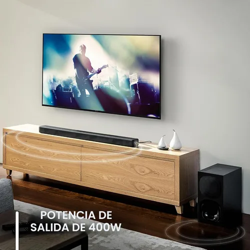 Vista 5 de [Usado] Sony HT-G700: Barra de sonido Dolby Atmos/DTS:X de 3.1 canales con tecnología Bluetooth, color negro