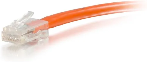 Vista 15 de C2G 24494 Cable cruzado Cat5e - Cable de conexión de red sin blindaje sin arranque, naranja (3 pies, 3.0 ft)