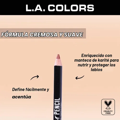 Vista 3 de Lápiz delineador de labios L.A. COLORS, Auburn CP518