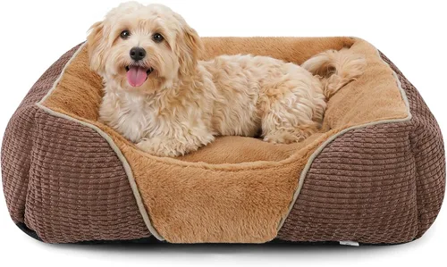 Vista 14 de MIXJOY Cama Ortopédica Rectangular Lavable para Perros Pequeños, Medianos y Grandes, Suave Calmante, Cama Duradera para Cachorros Durmientes Cojín