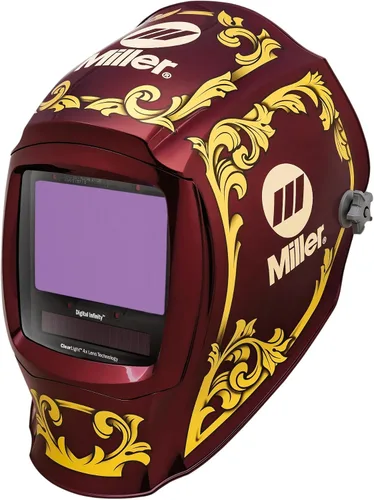 Vista 14 de Miller Digital Infinity™, ClearLight 4X - Auto Darkening Welding Helmet for Men with Light State and 4 Arc Sensors - Lightweight Welding Hood