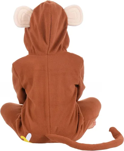 Vista 4 de Disfraz de mono para bebé, niño y niña, lindo mono de animal para Navidad, Halloween