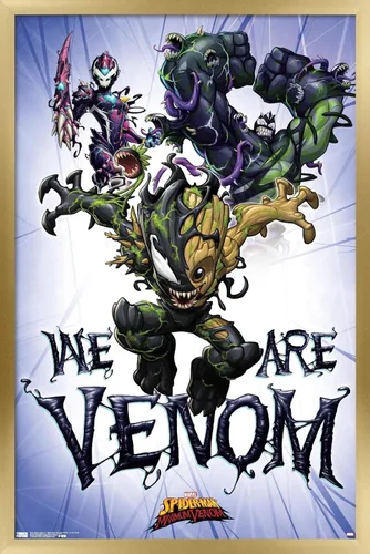 Vista 21 de Trends International Marvel Comics TV - Póster de pared de Spider- Man: Maximum Venom - We Are Venom, 22.375 x 34 pulgadas, versión enmarcada