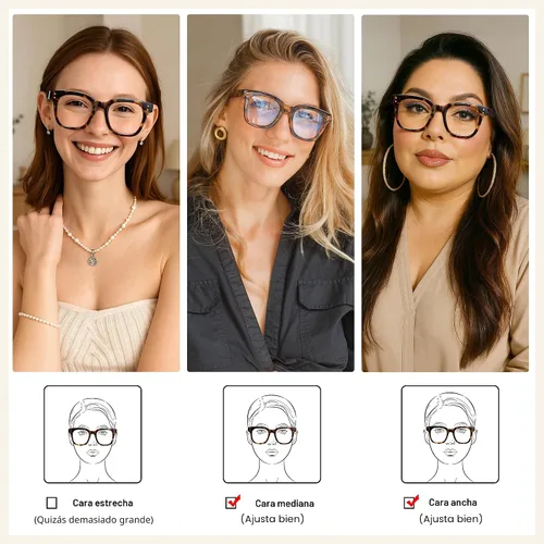 Vista 3 de Madison Avenue Blue Light Blocking Glasses for Women, Oversized Blue Light Blockers Anti Eyestrain/UV Computer Eyeglasses